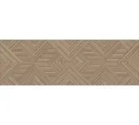 Керамическая плитка Kerama Marazzi Ламбро 40x120 коричневый обрезной структура 14039R